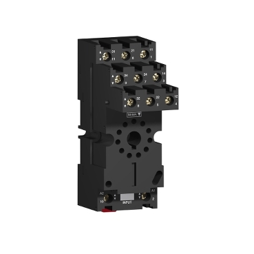 Schneider Signaling Zelio Relay_ Harmony, Socket, for RUMC3 relays, 12 A, screw connectors, separate contact_ [RUZSC3M]