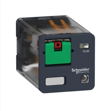 Schneider Signaling Zelio Relay_ universal plug-in relay - Zelio RUM - 3 C/O - 230 V AC - 10 A - with LED_ [RUMF32P7]
