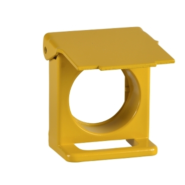 Schneider Signaling Harmony XB4_ Harmony XB4, Padlockable flap for Ø22 flush push button, metal, yellow_ [ZB4BZ65]