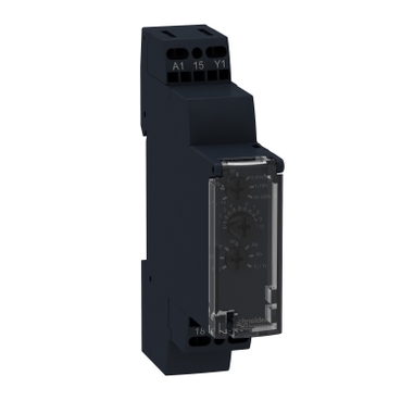 Schneider Signaling Zelio Time_ time delay relay 9 functions - 1 s..100 h - 24..240 V AC - 1 OC_ [RE17RMXMU]