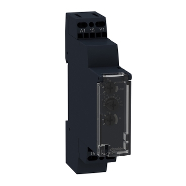 Schneider Signaling Zelio Time_ time delay relay 8 functions - 1 s..100 h - 24..240 V AC/DC - 1 OC_ [RE17RMEMU]