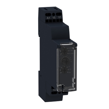 Schneider Signaling Zelio Time_ time delay relay 10 functions - 1 s..100 h - 12..240 V AC/DC - 1 OC_ [RE17RMMW]