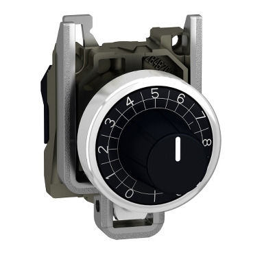 Schneider Signaling Harmony XB4_ head Ø22 + mounting base for potentiometer_ [ZB4BD912]