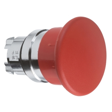 Schneider Signaling Harmony XB4_ red Ø40 mushroom pushbutton head Ø22 spring return_ [ZB4BC4]