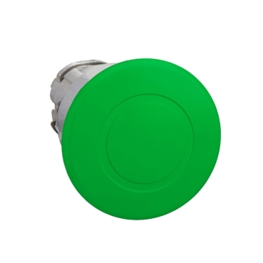 Schneider Signaling Harmony XB4_ green Ø40 mushroom pushbutton head Ø22 latching push-pull_ [ZB4BT3]
