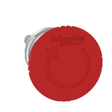 Schneider Signaling Harmony XB4_ red Ø40 Emergency stop,switching off head Ø22 trigger and latching turn release_ [ZB4BS844]