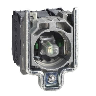 Schneider Signaling Harmony XB4_ blue light block with body/fixing collar with integral LED 230...240V 2NO_ [ZB4BW0M63]