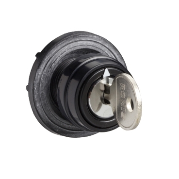 Schneider Signaling Harmony K1, K2_ operating head 45 x 45 mm - black color - key - blank for engraving_ [KAC1S]