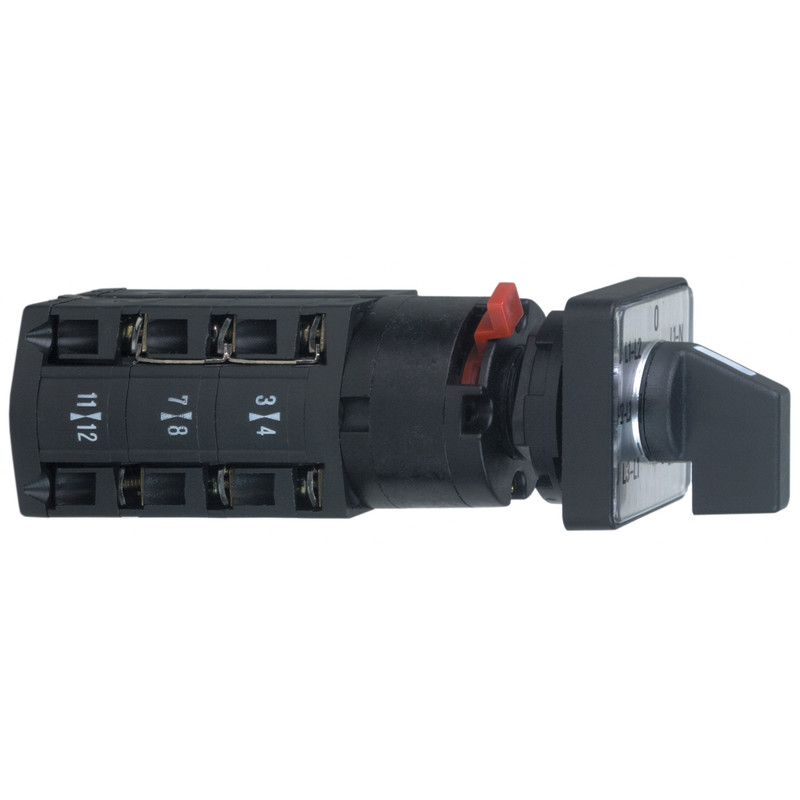 Schneider Signaling Harmony K_ cam voltmeter switch - 3L - 45° - 10 A - for Ø 16 or 22 mm_ [K10D024MCH]