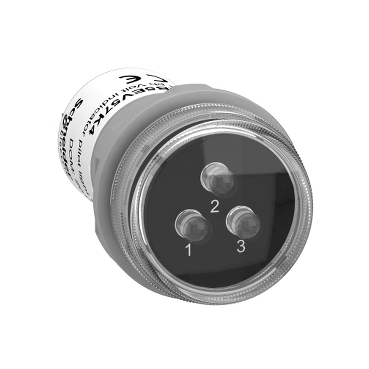 Schneider Signaling Harmony XB5_ 400 VAC - 3 phases voltage indicator pilot light with 3 LED red, green, yellow_ [XB5EV57K4]