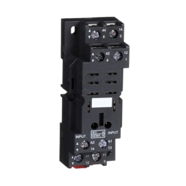Schneider Signaling Zelio Relay_ Harmony, Socket, for RPM2 power relays, 16 A screw clamp terminals, mixed contact_ [RPZF2]