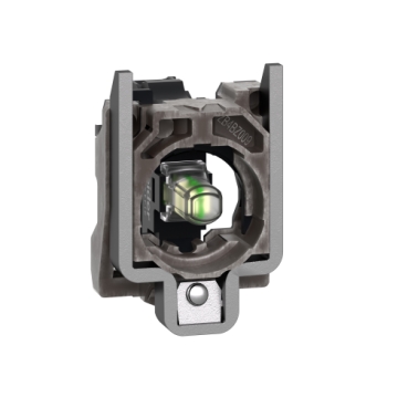 Schneider Signaling Harmony XB4_ white light block with body/fixing collar integral LED 24V_ [ZB4BVB1]