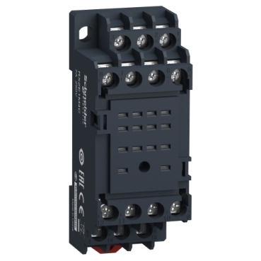 Schneider Signaling Zelio Relay_ socket RXZ -mixed contact - 7 A - 250 V - screw clamp - for relay RXM2.., RXM4.._ [RXZE1M4C]