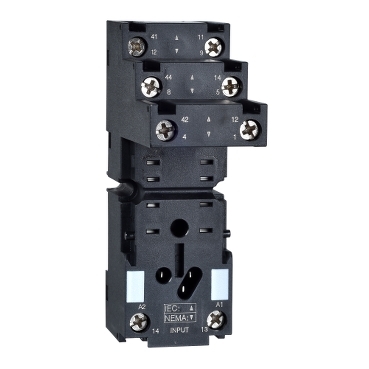 Schneider Signaling Zelio Relay_ Harmony, Socket, for RXM2 relays, screw connectors, separate contact_ [RXZE2S108M]