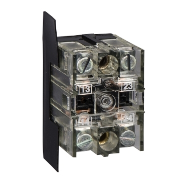 Schneider Signaling Harmony XAC_ Harmony XAC, Single contact block, spring return, 2-speed, spring return, front mounting, 2 NO_ [XENB1181]