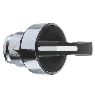 Schneider Signaling Harmony XB4_ black selector switch head Ø22 3-position spring return_ [ZB4BJ5]