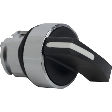 Schneider Signaling Harmony XB4_ black selector switch head Ø22 2-position stay put_ [ZB4BJ2]