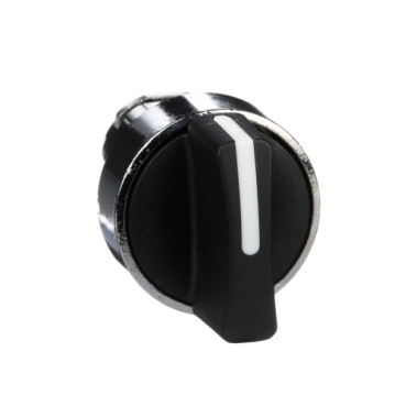 Schneider Signaling Harmony XB4_ black selector switch head Ø22 3-position spring return_ [ZB4BD5]