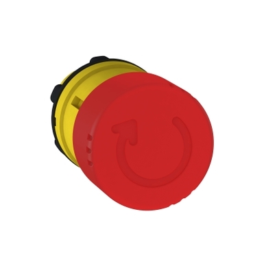 Schneider Signaling Harmony XB5_ red Ø30 Emergency stop, switching off head Ø22 trigger and latching turn release_ [ZB5AS834]