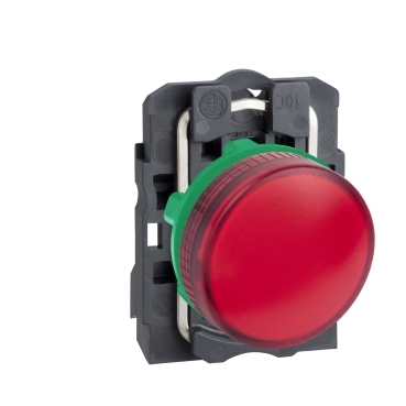 Schneider Signaling Harmony XB5_ Pilot light, plastic, red, Ø22, plain lens for BA9s bulb, <= 250 V_ [XB5AV64]