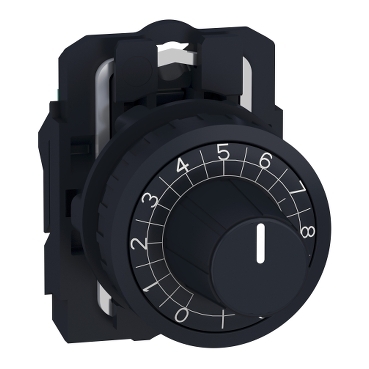 Schneider Signaling Harmony XB5_ head Ø22 + mounting base for potentiometer_ [ZB5AD922]