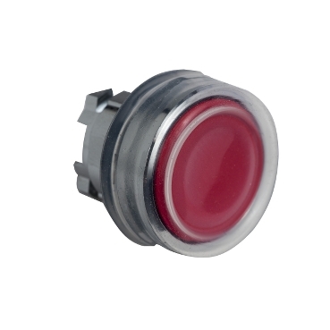 Schneider Signaling Harmony XB4_ red flush pushbutton head Ø22 spring return unmarked_ [ZB4BP48]