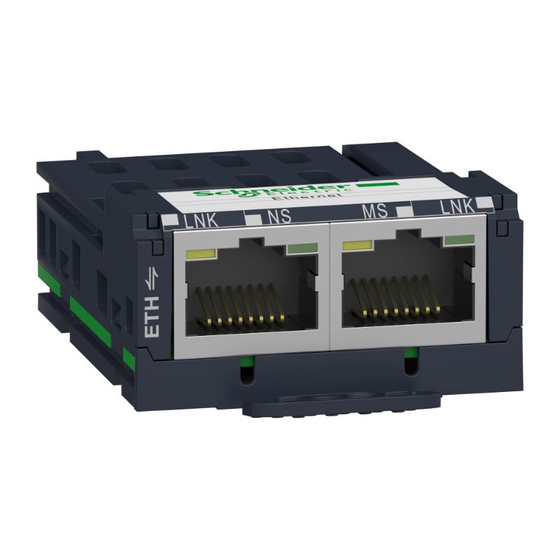 Schneider Signaling Harmony XB4_ Harmony XB5R, Modbus TCP communication module for ZBRN1, 2 Ethernet RJ45 connectors_ [ZBRCETH]