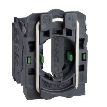 Schneider Signaling Harmony XB5_ single contact block with body/fixing collar 2NO screw clamp terminal_ [ZB5AZ103]