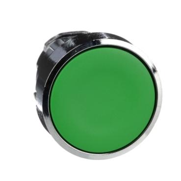 Schneider Signaling Harmony XB4_ green flush pushbutton head Ø22 spring return unmarked_ [ZB4BA3]