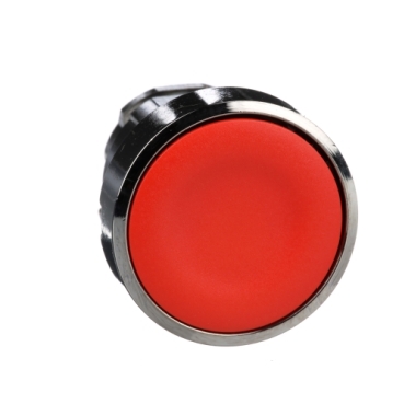 Schneider Signaling Harmony XB4_ red flush pushbutton head Ø22 spring return unmarked_ [ZB4BA4]