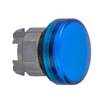 Schneider Signaling Harmony XB4_ blue pilot light head Ø22 with plain lens for integral LED_ [ZB4BV063]