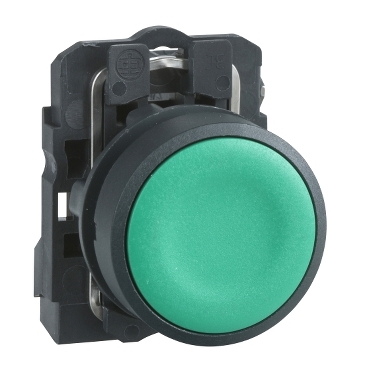 Schneider Signaling Harmony XB5_ green flush pushbutton 1 NO spring return_ [XB5AA31N]