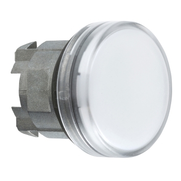 Schneider Signaling Harmony XB4_ white pilot light head Ø22 plain lens for integral LED_ [ZB4BV013]