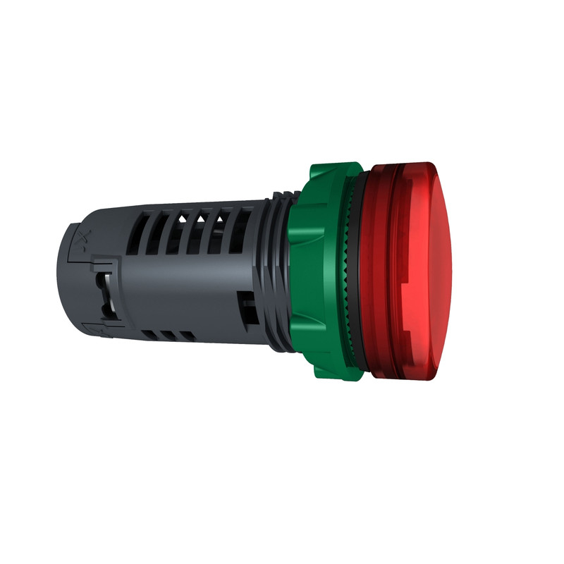 Schneider Signaling Harmony XB5_ red Monolithic pilot light Ø22 plain lens with integral LED 24V_ [XB5EVB4]