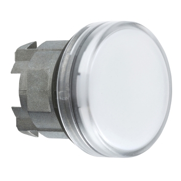 Schneider Signaling Harmony XB4_ white pilot light head Ø22 with plain lens for BA9s bulb_ [ZB4BV01]