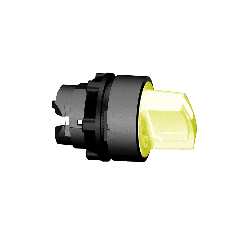 Schneider Signaling Harmony XB5_ orange illuminated selector switch head Ø22 3-position spring return_ [ZB5AK1553]