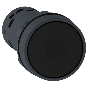 Schneider Signaling Harmony XB7_ black flush pushbutton Ø22 - push push-to-release 1NO+1NC screw clamp terminals_ [XB7NH25]