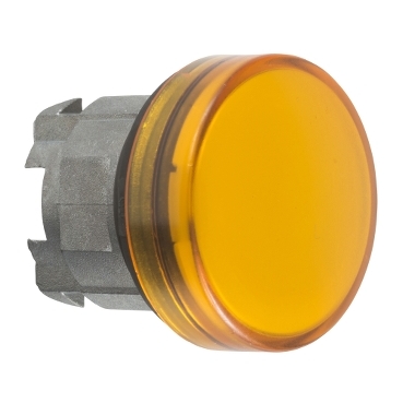 Schneider Signaling Harmony XB4_ orange pilot light head Ø22 with plain lens for BA9s bulb_ [ZB4BV05]