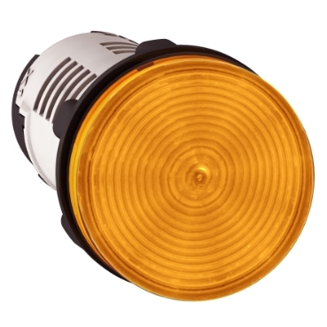 Schneider Signaling Harmony XB7_ Monolithic pilot light, plastic, orange, Ø22, integral LED, 110...120 V AC_ [XB7EV08GP]