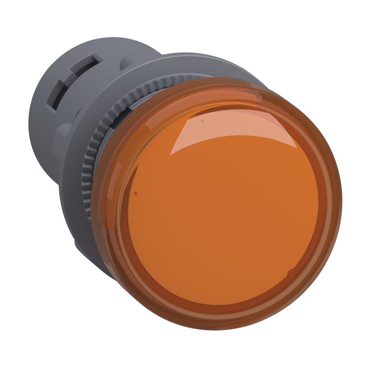 Schneider Signaling Harmony XA2E_ Pilot light, plastic, amber, Ø 22 mm, with integral LED, 220…230V AC, Anti-interference_ [XA2EVM5LC]