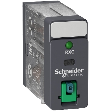 Schneider Signaling Zelio Relay_ interface plug-in relay - Zelio RXG - 2C/O standard -24VDC-5A - with LTB and LED_ [RXG22BD]