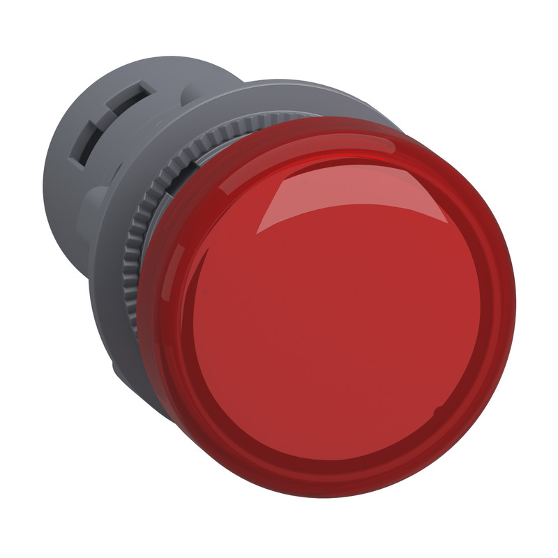 Schneider Signaling Harmony XA2E_ Pilot light, plastic, red, Ø 22 mm, with integral LED, 220…230V AC, Anti-interference_ [XA2EVM4LC]