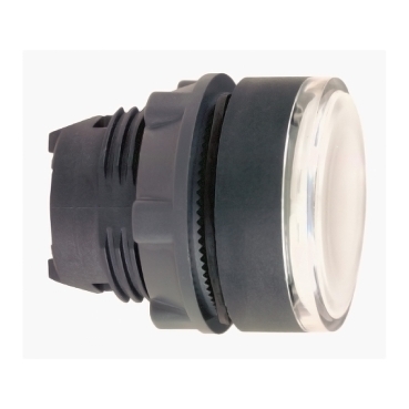 Schneider Signaling Harmony XB5_ white flush illuminated pushbutton head Ø22 push-push for integral LED_ [ZB5AH013]