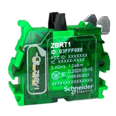 Schneider Signaling Harmony XB4_ transmitter wireless batteryless w/o Head_ [ZBRT1]