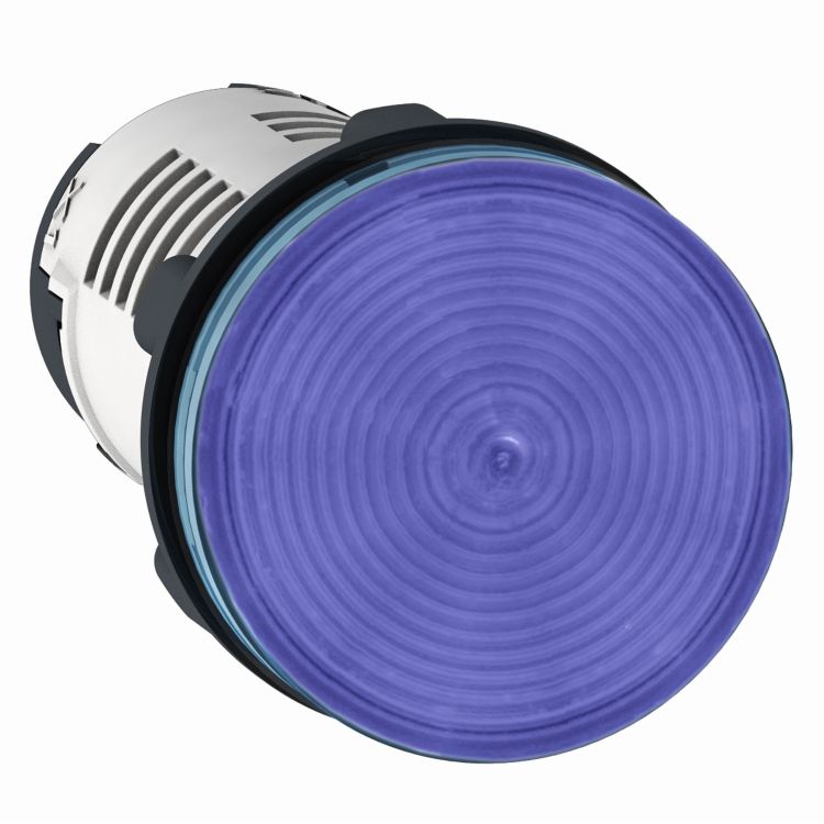 Schneider Signaling Harmony XB7_ Monolithic pilot light, plastic, blue, Ø22, integral LED, 24 V AC/DC_ [XB7EV06BP]