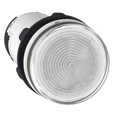 Schneider Signaling Harmony XB7_ Monolithic pilot light, plastic, clear, Ø22, plain lens for BA9s bulb, <= 250 V_ [XB7EV67P]