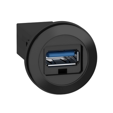 Schneider Signaling Harmony XB5_ panel mounted USB 3.0 port - Ø22 mm - for USB interface jack type A_ [XB5PUSB3]