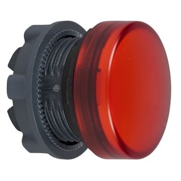 Schneider Signaling Harmony XB5_ red pilot light head Ø22 plain lens for BA9s bulb_ [ZB5AV04]