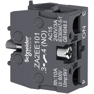 Schneider Signaling Harmony Easy XA2E_ Single contact block for head Ø22, 1 NO_ [ZA2EE101]