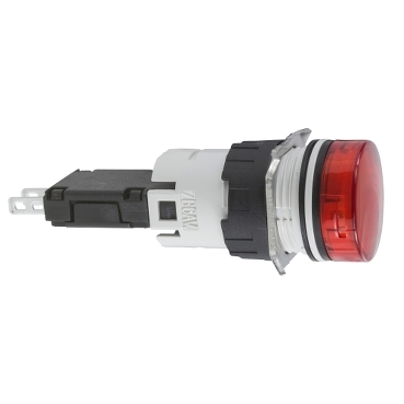 Schneider Signaling Harmony XB6_ Complete pilot light, Harmony XB6, red Ø 16 with integral LED 12...24 V_ [XB6AV4BB]
